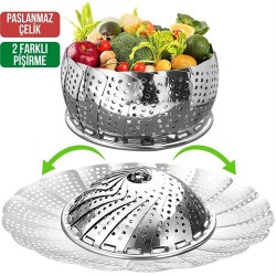 Engithalat StyleDegree Metal Buharda Pişirme Haşlama Aparatı
