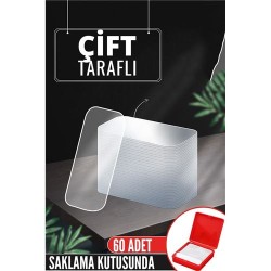Engithalat Pvc Nano Çift Taraflı Yapıştırıcı 60 ADET Sonsuz Alanda Kullanım