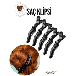 Engithalat Saç Pensi Saç Klipsi 5 Adet Crocodile Design