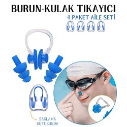 Engithalat Kulak ve Burun Tıkayıcı Havuz 4 lü Aile Seti