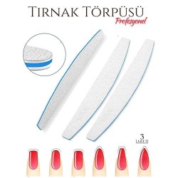 Engithalat Protez Tırnak Törpüsü 100/180 Grid Profesyonel 3 Adet