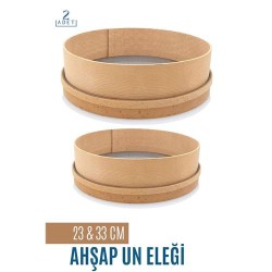Engithalat Ahşap Un Eleği 23 ve 33 CM 2 li Set