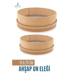 Engithalat Ahşap Un Eleği 19 ve 29 CM 2 li Set