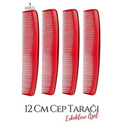 Engithalat 12 Cm Erkek Cep Tarağı 4 ADET