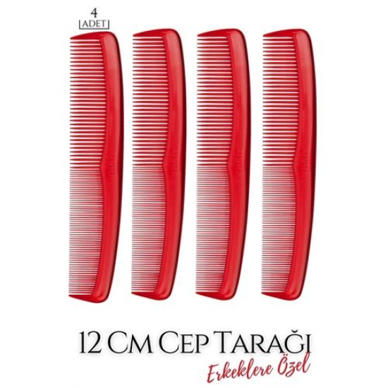 ModaCar 12 Cm Erkek Cep Tarağı 4 ADET ModaCar 12 Cm Erkek Cep Tarağı 4 ADET