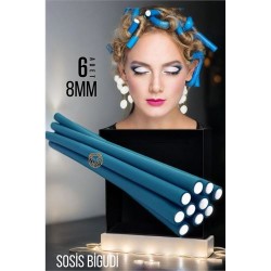 Engithalat 8 mm Sosis Latex Bigudi 6 lı Paket