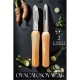 ModaCar Soyacak Oyacak Ahşap Saplı 2 li Set Scopelliti Design ModaCar Soyacak Oyacak Ahşap Saplı 2 li Set Scopelliti Design