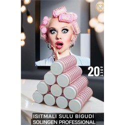 Engithalat Isıtmalı Sulu Bigudi 2.5 cm 20 Adet Solingen Professional