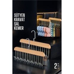 Engithalat Dolap İçi Askı 2 adet Sütyen Şal Kravat Kemer Çanta