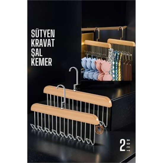 ModaCar Dolap İçi Askı 2 adet Sütyen Şal Kravat Kemer Çanta ModaCar Dolap İçi Askı 2 adet Sütyen Şal Kravat Kemer Çanta