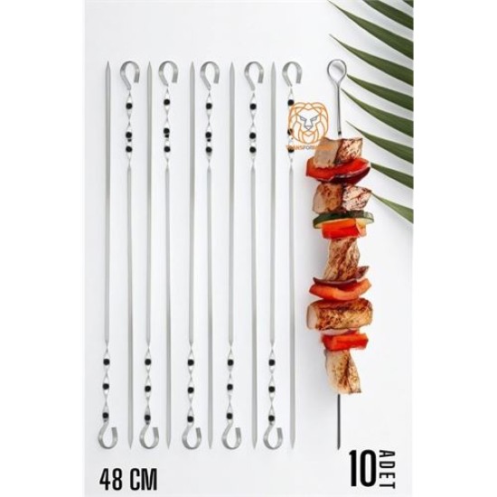 ModaCar Ciğer Şiş Çubukları 48 cm 10 Adet ModaCar Ciğer Şiş Çubukları 48 cm 10 Adet