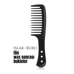 Engithalat Bukleli Saç Fön Wax Sonrası Tarak Karbon Nano Absolute Professional