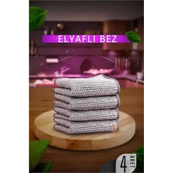 Engithalat Elyaflı Bulaşık ve Temizlik Bezi 4 ADET