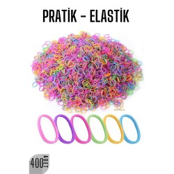 Engithalat Pratik Saç Lastik Toka 400 ADET RENKLİ