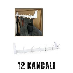 Engithalat Kapı Arkası Askı 12 Kancalı Tüm Kapılara Uyumluluk