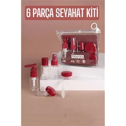 Engithalat Seyahat Kiti Boş Şişe Seyahat Seti 6 Parça