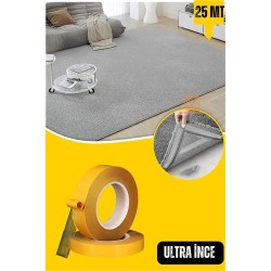 Engithalat Halı Yapıştırıcı Halı Kaydırmaz Bant  Ultra İnce 25 Metre