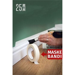 Engithalat Maskeleme Bandı 25 Metre Çıkarılabilir Boyacı Bandı
