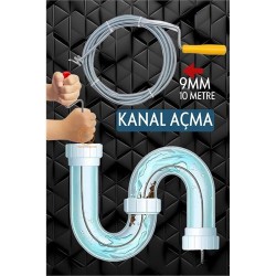 Engithalat Profesyonel Kanal Açma Sprali Kanal Gider Tıkanık Açıcı 10 mt