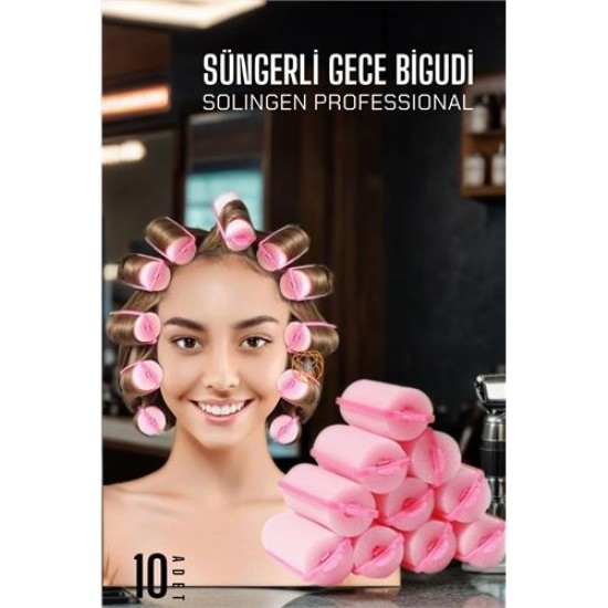 ModaCar Süngerli Gece Bigudisi 3 cm 10 Adet Solingen Professional ModaCar Süngerli Gece Bigudisi 3 cm 10 Adet Solingen Professional