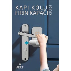 Engithalat Çocuklara Kapı Kolu ve Fırın Kapağı Güvenlik Kilidi 4 adet