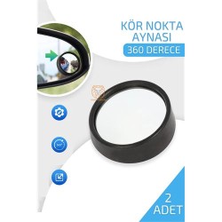Engithalat Araç Kör Nokta Aynası Dönerli 360 D 2 ADET