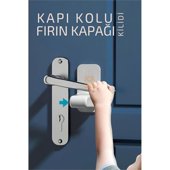 ModaCar Çocuklara Kapı Kolu ve Fırın Kapağı Güvenlik Kilidi ModaCar Çocuklara Kapı Kolu ve Fırın Kapağı Güvenlik Kilidi