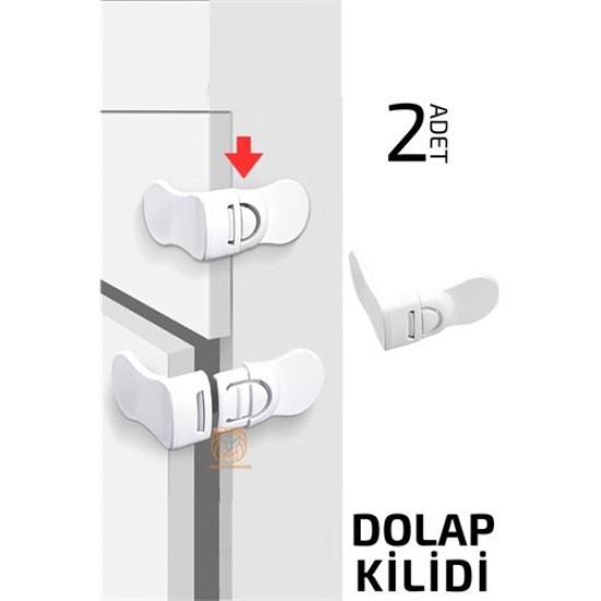 ModaCar Çocuklara Dolap Güvenlik Kilidi 2 ADET ModaCar Çocuklara Dolap Güvenlik Kilidi 2 ADET