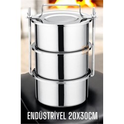 Engithalat Sefer Tası XXL 20X30 CM Paslanmaz Çelik Endüstriyel Yemek Kabı