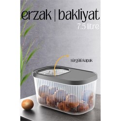 Engithalat MultiBox Erzak Bakliyat Kutusu Sürgülü Kapak 7.5 Litre