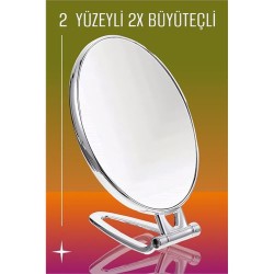 Engithalat 2X Büyüteçli 2 Taraflı Banyo Makyaj Aynası