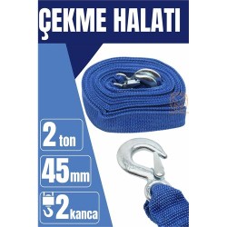 Engithalat Çekme Halatı Driver 2 Ton 4 Metre Kemer Model Araç