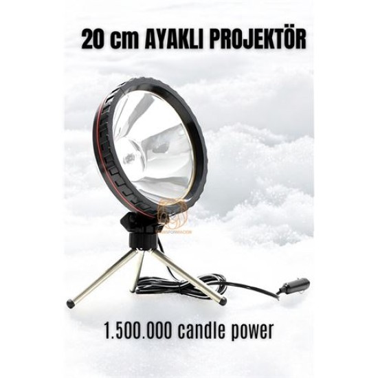 ModaCar 3 Ayaklı El Projektörü 360 Derece Avcı Projektörü Tekne Projektör ModaCar 3 Ayaklı El Projektörü 360 Derece Avcı Projektörü Tekne Projektör