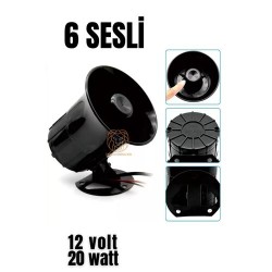 Engithalat Alarm Sireni 6 Değişik Sesli