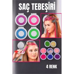 Engithalat 4 Renk Geçici Saç Tebeşir Seti