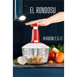Engithalat Pratik El Rondosu Üstten Basmalı 5 Bıçaklı 2.5 LİTRE 14X18CM