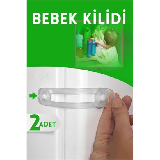 ModaCar 2 Adet Çocuk Dolap ve Çekmece Kilidi ModaCar 2 Adet Çocuk Dolap ve Çekmece Kilidi
