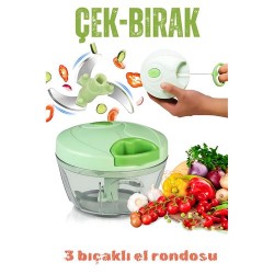 Engithalat İpli El Rondosu Çek Bırak El Rondosu 3 Bıçaklı 8x12 CM