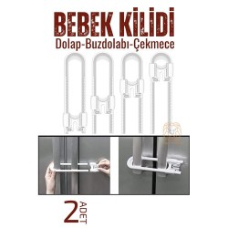 Engithalat Bebek Kilidi Bebek Dolap Çekmece Kilidi 2 Adet