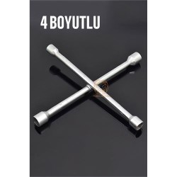 Engithalat Bijon Anahtarı Çelik 4 Uçlu Bijon Anahtarı