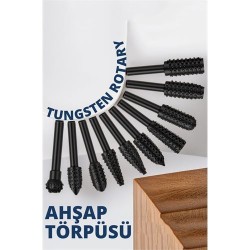 Engithalat Tungsten Ahşap Oyma Şekillendirme 10 LU Törpü Seti