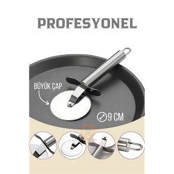 Engithalat Profesyonel 9 cm Çelik Pizza Kesici Ignacio Design