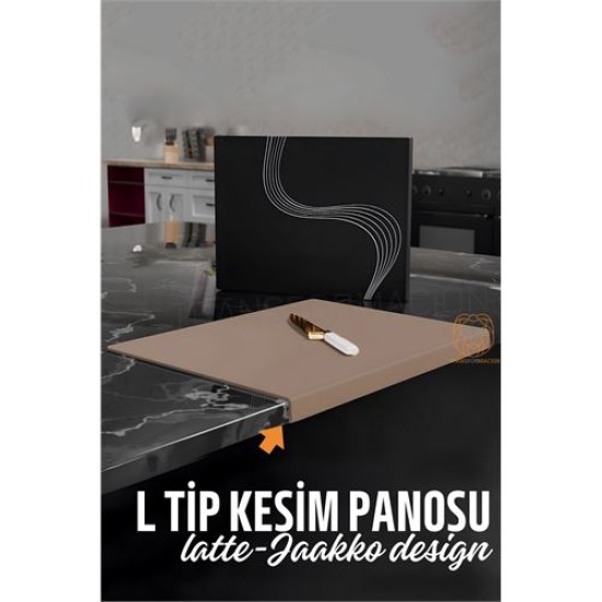 ModaCar Köşeli Kesim Panosu LATTE Kesim Tahtası Jaakko Design ModaCar Köşeli Kesim Panosu LATTE Kesim Tahtası Jaakko Design