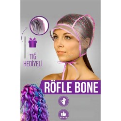 Engithalat Röfle Bonesi Tığlı Saç Boya Bonesi