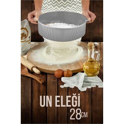 Engithalat Un Eleği Metal Telli Plastik Çerçeveli 28 cm Un Eleği Brustolina Design