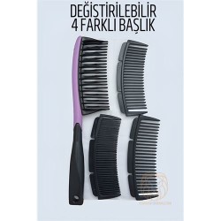 Engithalat 4 Uçlu Değiştirilebilir Başlıklı Tarak