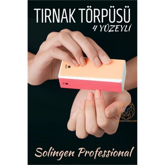 ModaCar 4 Yüzeyli Tırnak Törpüsü ve Parlatma Blok Sünger Solingen Professional ModaCar 4 Yüzeyli Tırnak Törpüsü ve Parlatma Blok Sünger Solingen Professional
