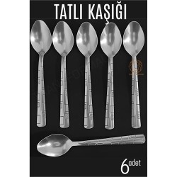 Engithalat Tatlı Kaşığı Seti Veneta 6 lı Paslanmaz