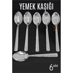 Engithalat Yemek Kaşığı Seti Veneta 6 lı Paslanmaz