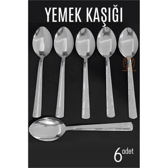 ModaCar Yemek Kaşığı Seti Veneta 6 lı Paslanmaz ModaCar Yemek Kaşığı Seti Veneta 6 lı Paslanmaz